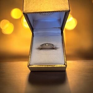 Belk & Co. Elegant Diamond Anniversary Band in 10K White Gold (EUC)